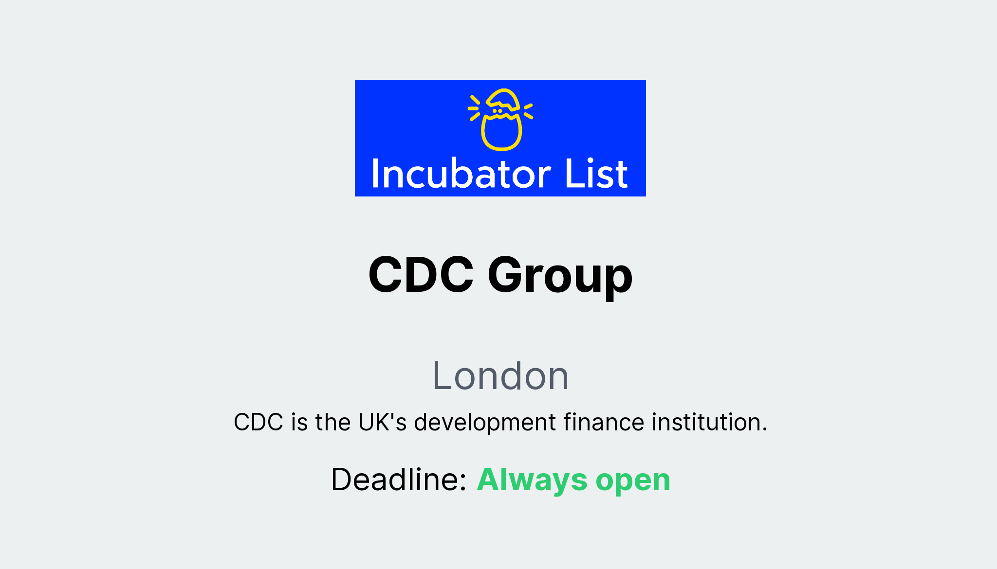 CDC Group - Key Information