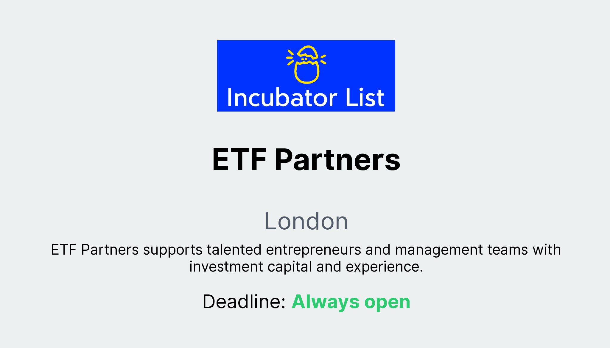 ETF Partners - Key Information