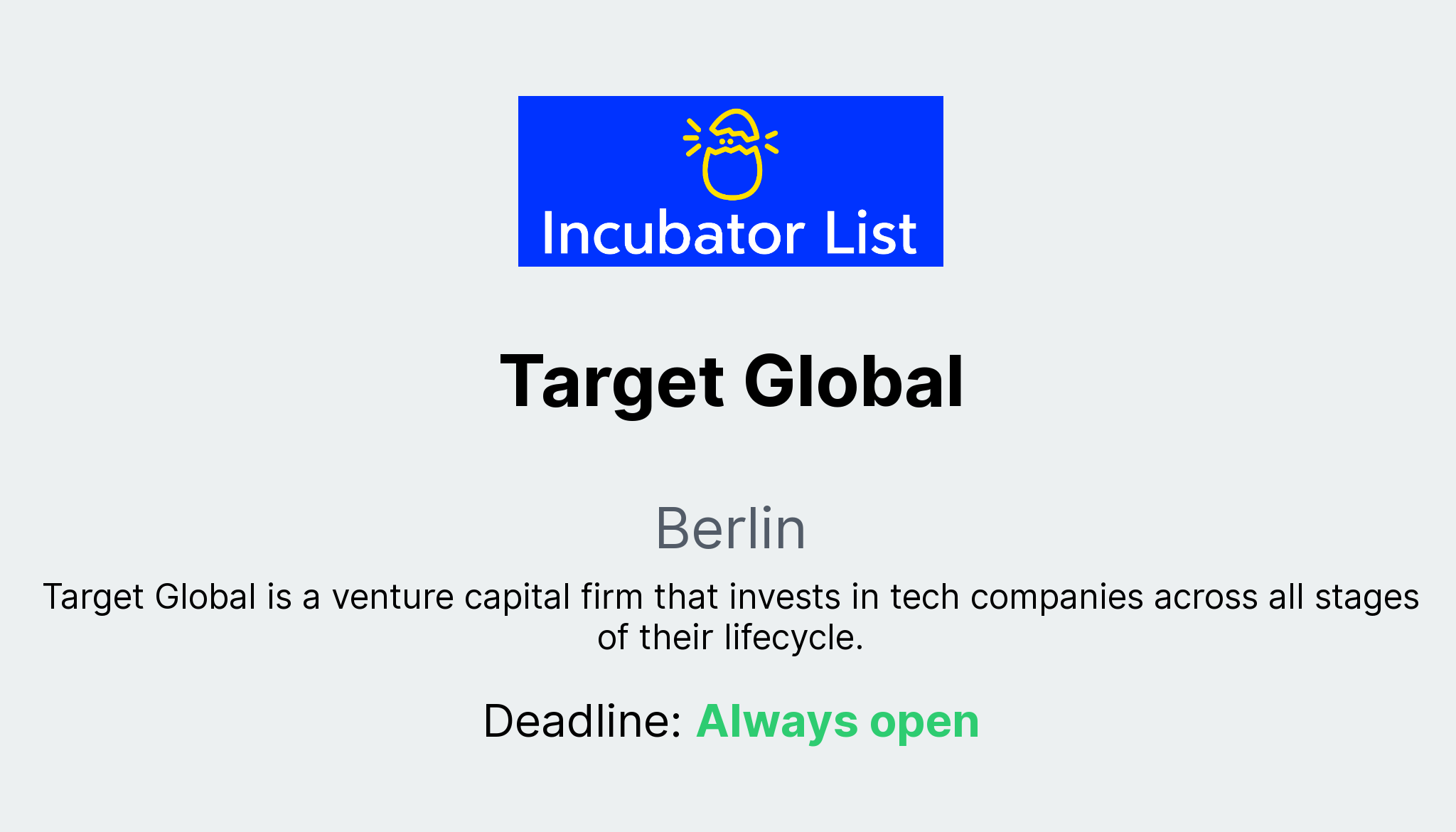 Target Global - Key Information